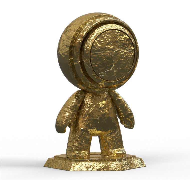 Goldleafss3 - Bronze Sculpture (760x760), Png Download