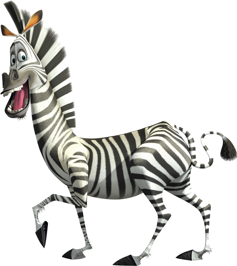 Free Png Zebra Png Images Transparent - Madagascar Personajes De La Pelicula (480x480), Png Download