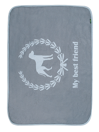 Pet Blanket, Gray Dog Print - Zoofari Haustierdecke, 70 X 100 Cm - Hundekissen (500x500), Png Download