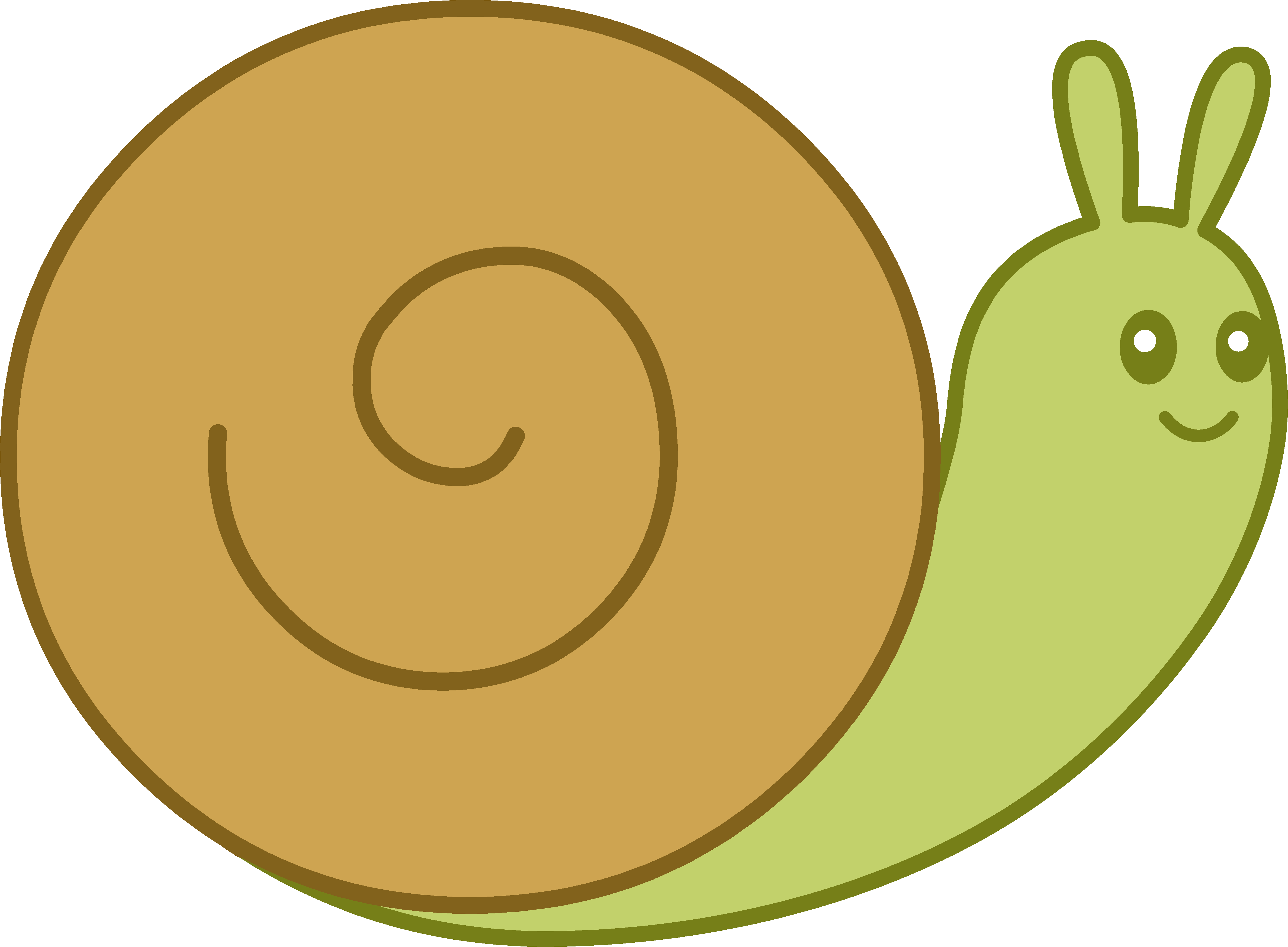 Png Cute Brown And Green Snail - Ministry Of Environment And Forestry (4751x3495), Png Download