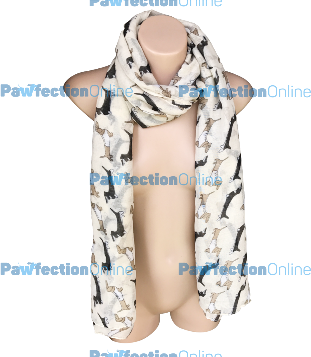 The Dachshund Sausage Dog Print Scarves Are Made From - Textile (1200x1200), Png Download