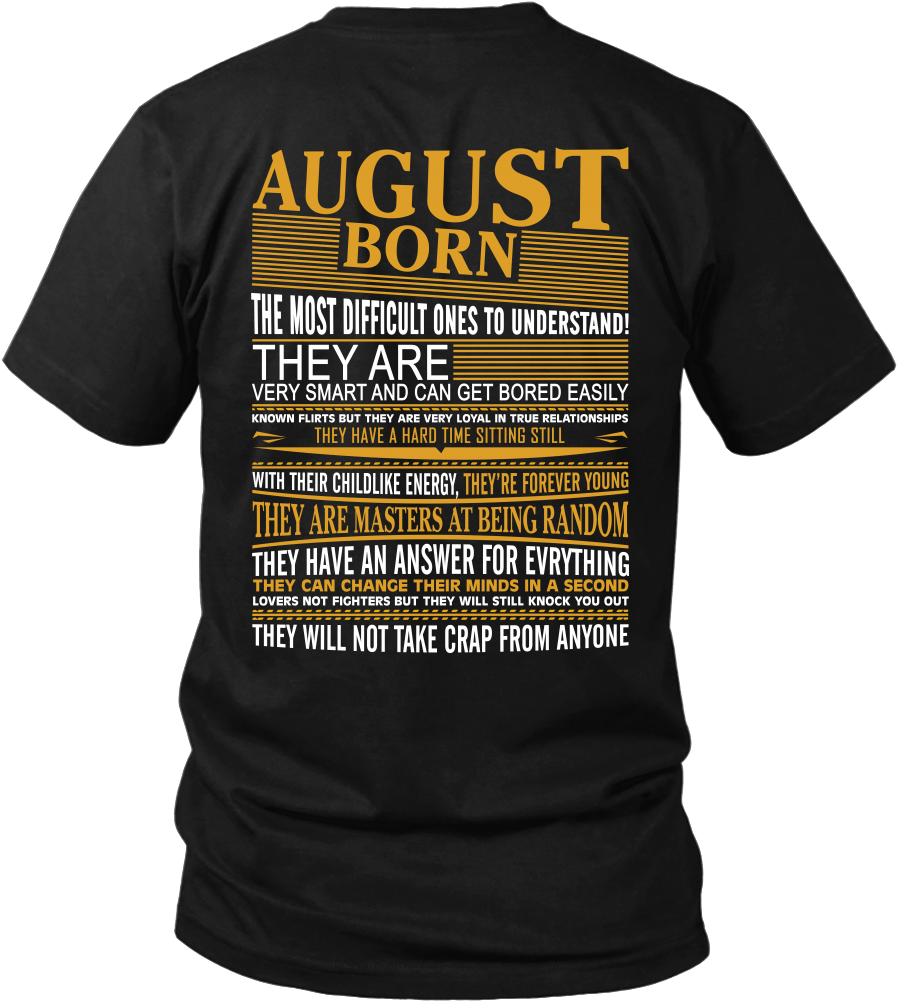 ***limited Edition*** August Shirts - T-shirt (1000x1000), Png Download