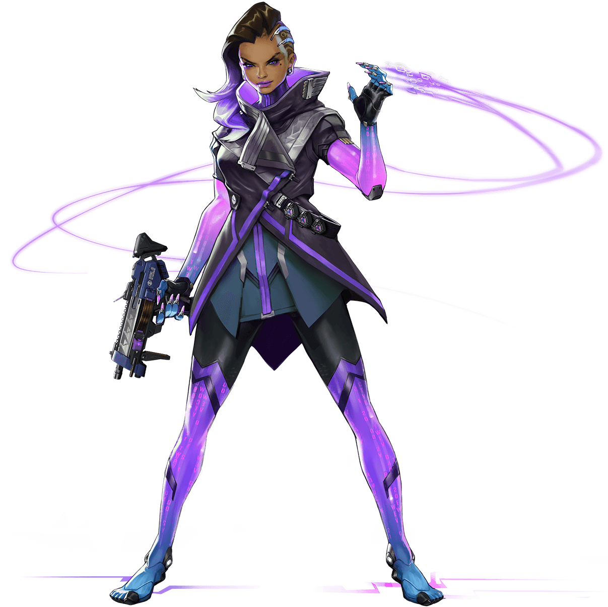 Overwatch Sombra Art (1200x1198), Png Download