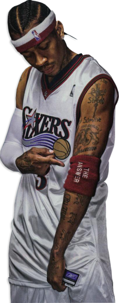 Allen Iverson - Allen Iverson Iphone X (237x600), Png Download