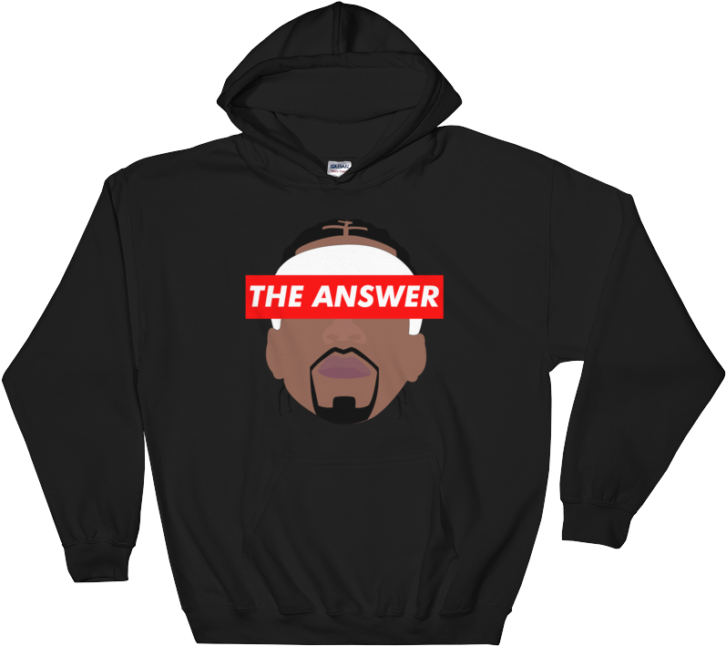 Allen Iverson Answer - Depressed Hoodie (1000x1000), Png Download