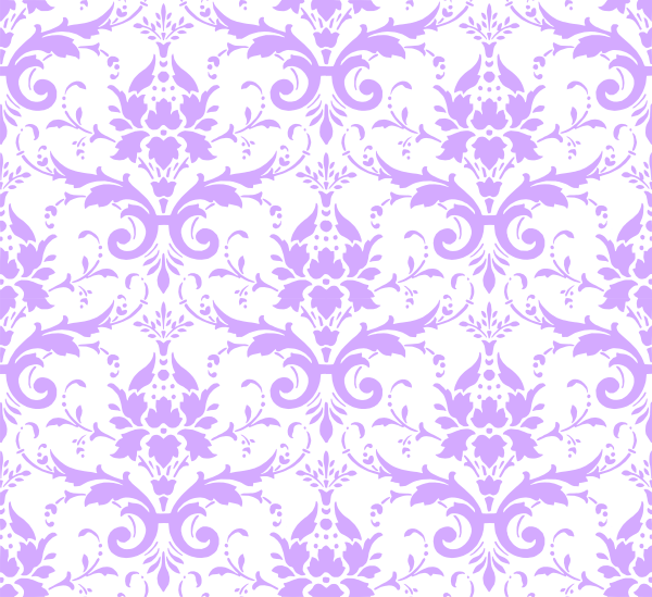 Png Free Stock Lavender Background Clip Art At Clker - Damask Background Lilac (600x549), Png Download