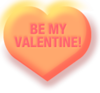 Valentine&day Conversation Candy Hearts - Conversation Hearts Clip Art (400x372), Png Download