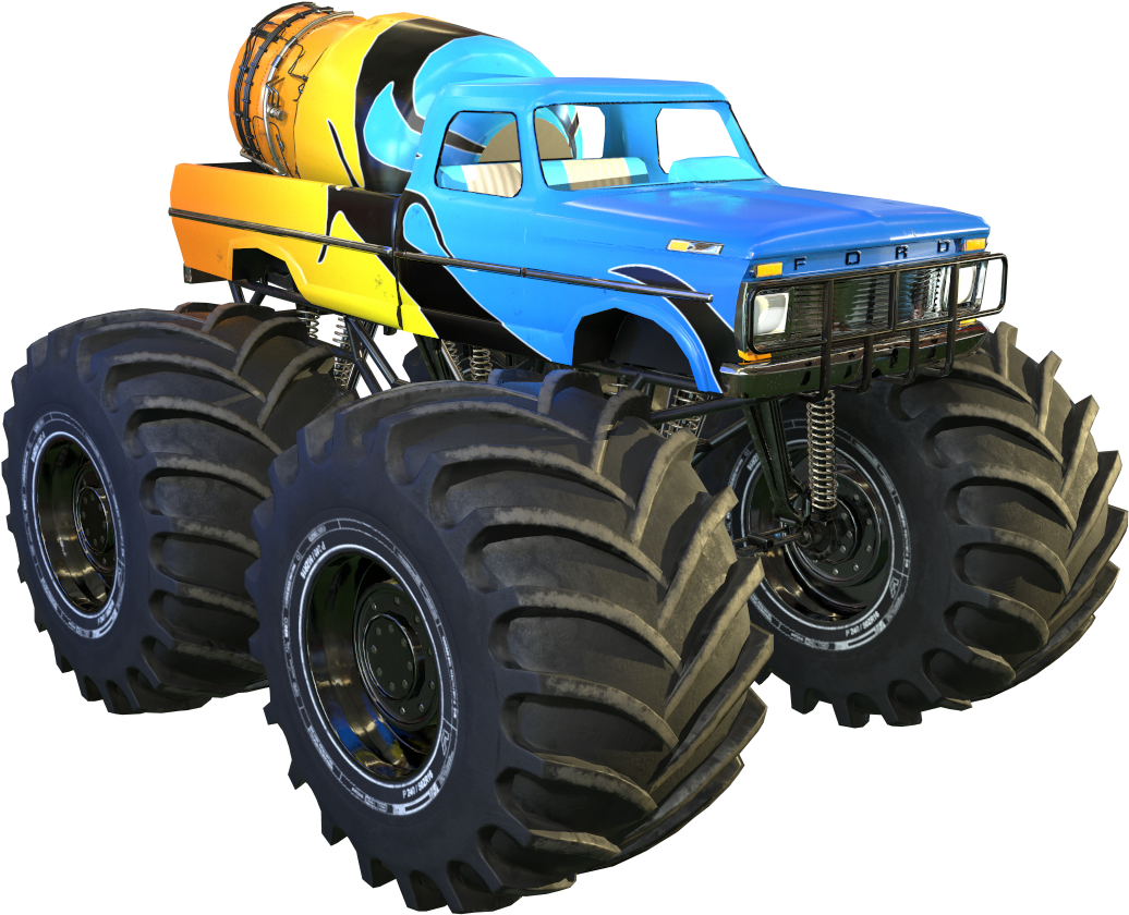 Wire - Monster Truck Models 3d (1200x1200), Png Download