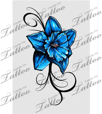 Scarlette's Birth Flower (400x400), Png Download