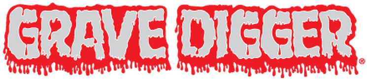 Picture - Grave Digger Monster Truck Logo (763x268), Png Download