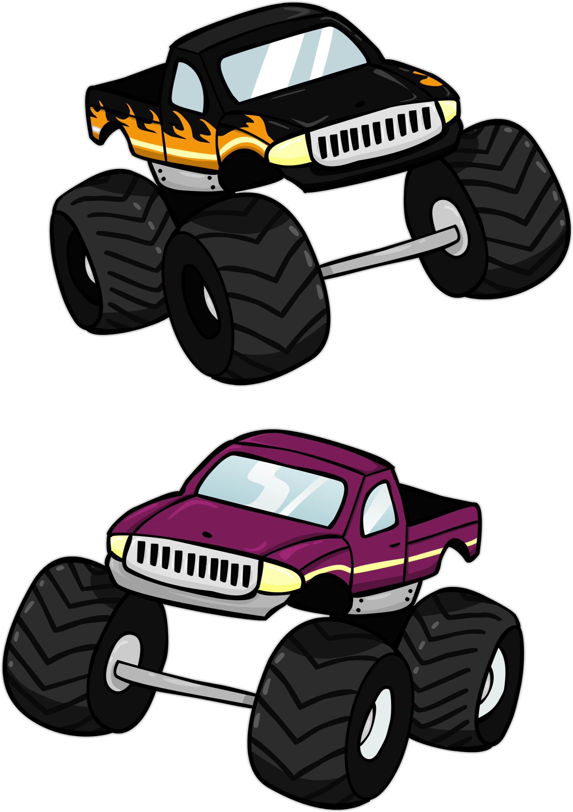 A Couple Of Monster Trucks - Monster Truck (2738x2738), Png Download