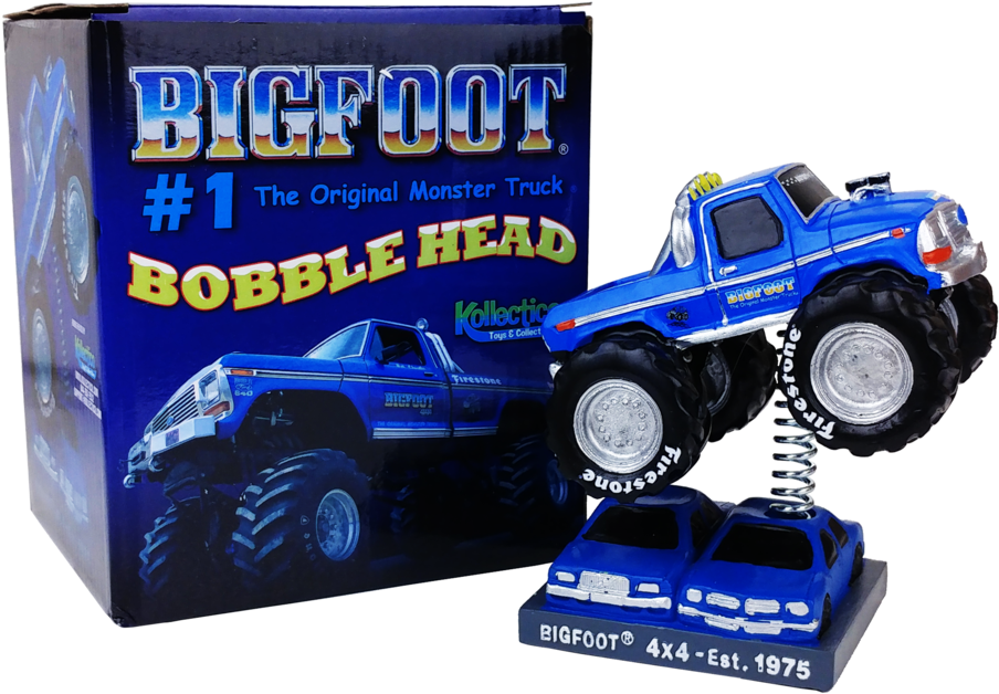 Bigfoot Monster Truck Bobblehead (1024x726), Png Download