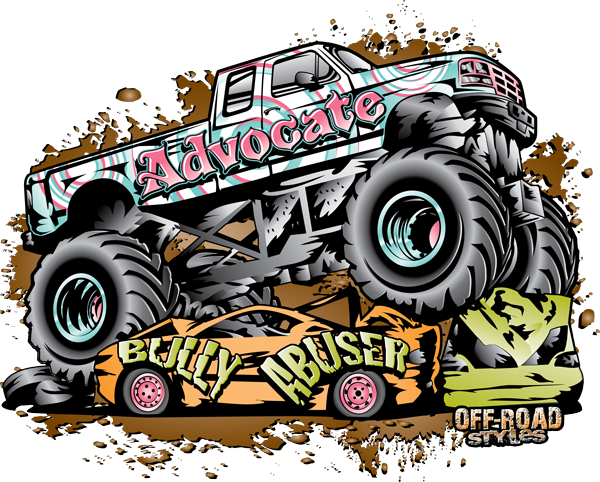 Advocate Monster Truck, Photo - Halloween Truck (600x482), Png Download