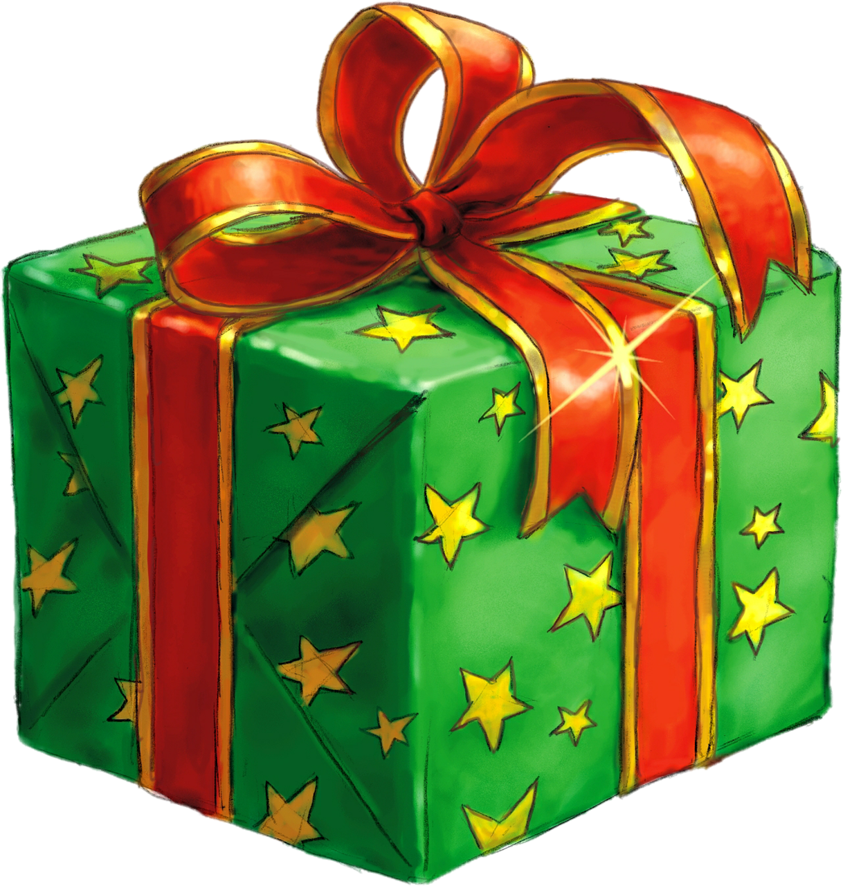 Wrapped Present (500x525), Png Download
