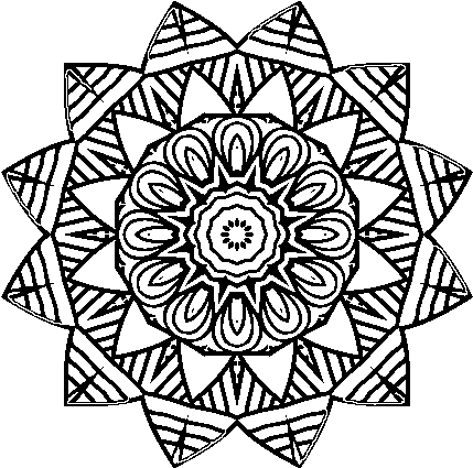 Fruit Mandala Coloring Page - Mandalas Para La Concentracion (600x470), Png Download