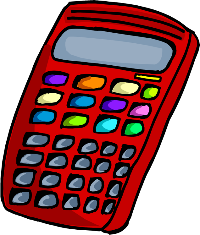 Science Clipart Red - Scientific Calculator Clipart (670x750), Png Download