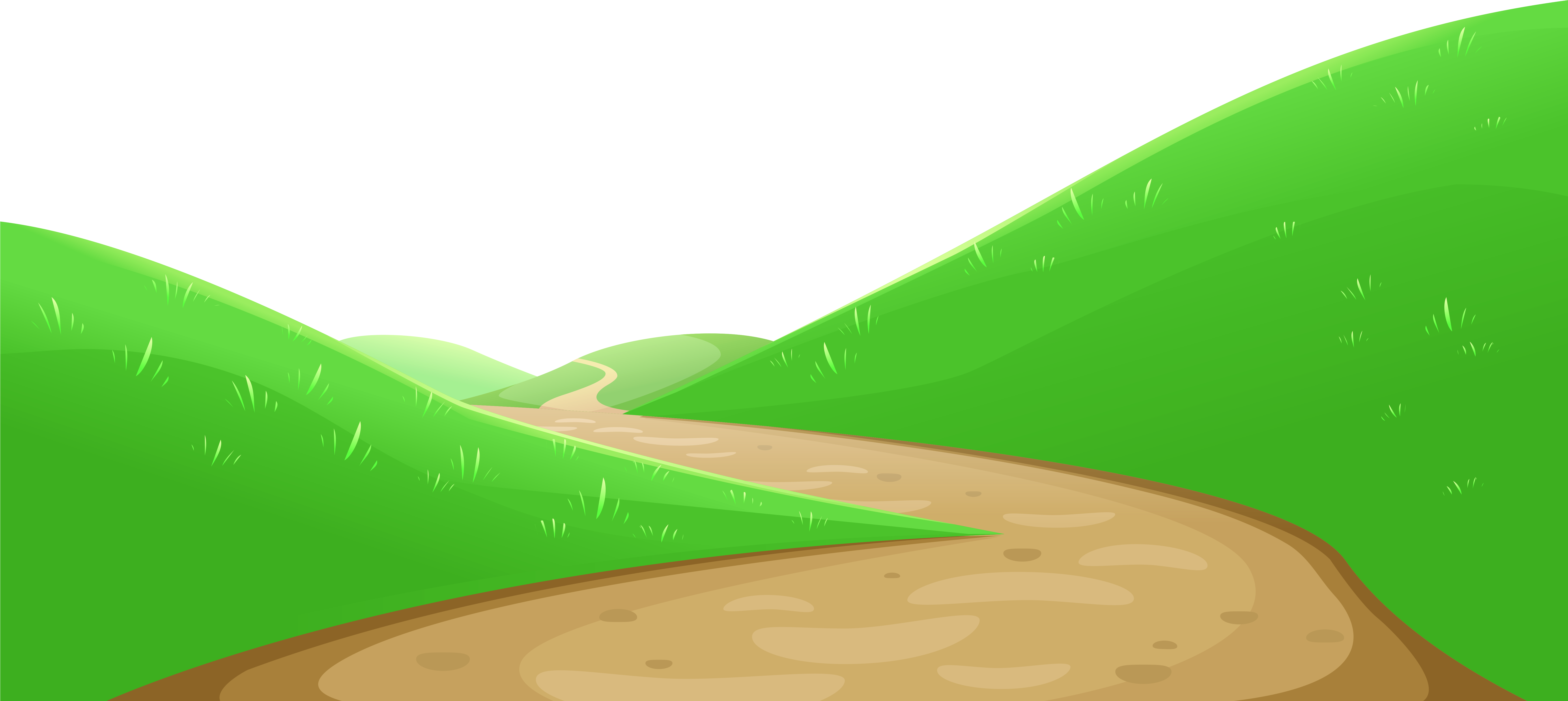 Pathway Clipart - (7000x3322), Png Download