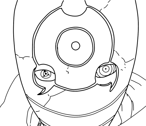 28 Collection Of Obito Drawing Easy - Imagenes De Obito Uchiha Para Dibujar (617x530), Png Download