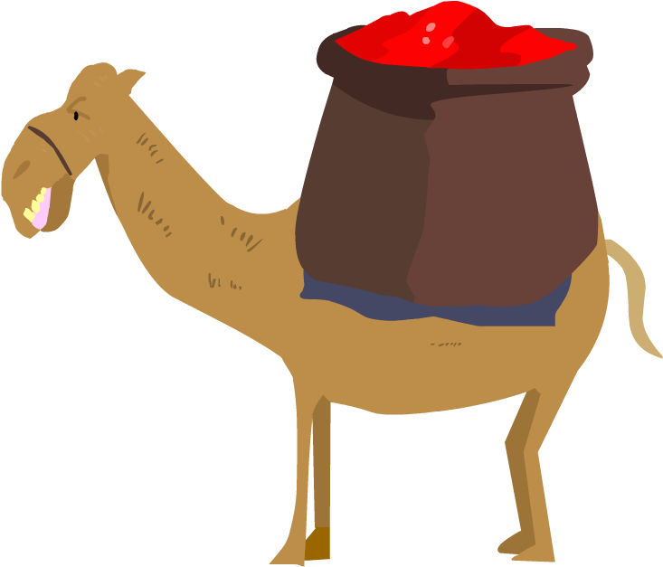 Silk Road - Silk Road Caravan Png (880x880), Png Download