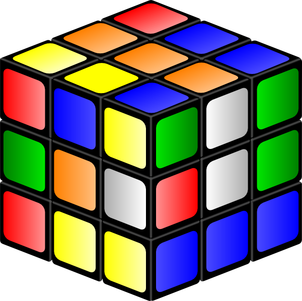 Original Png Clip Art File Rubiks Cube Svg Images Downloading (600x598), Png Download