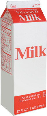 Milk Carton - 1 Liter Milk Carton (360x444), Png Download