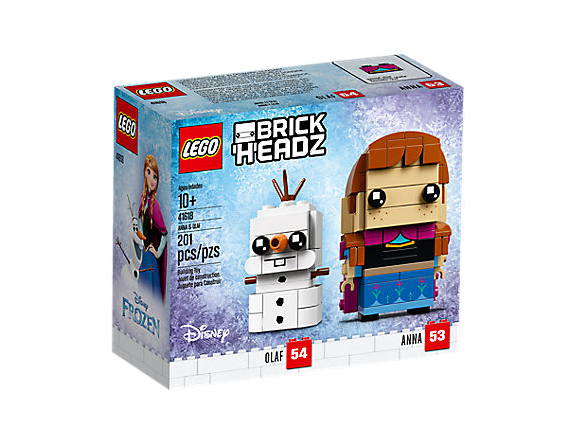 Brick Headz ~ Anna & Olaf - Lego Brickheadz Dc The Joker 41588 (758x426), Png Download
