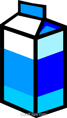 Milk Carton Royalty Free Vector Clip Art Illustration - Gallon (271x480), Png Download