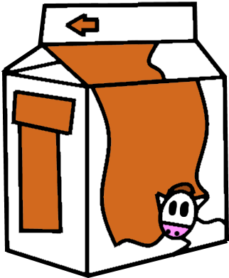 Milkcarton Asset (413x455), Png Download