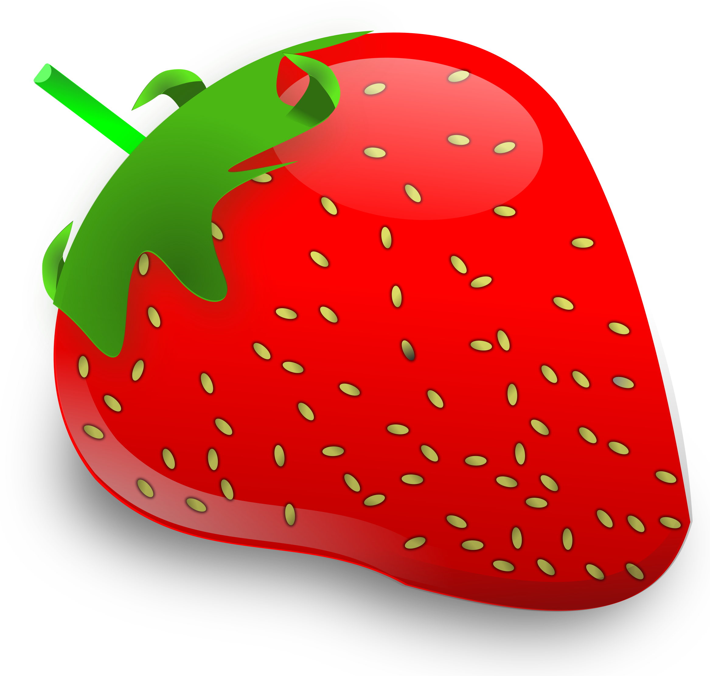 Strawberry - Strawberry Fruit Clipart (2400x2400), Png Download