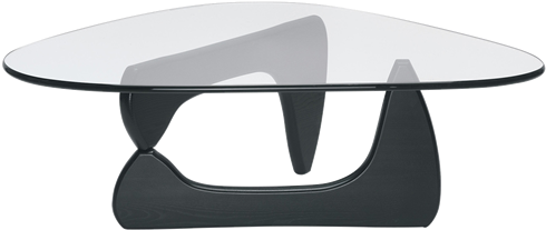 Noguchi Coffee Table Black Vitra (500x500), Png Download