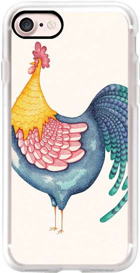 Casetify Iphone 7 Classic Grip Case - Rooster Wall Clock (282x560), Png Download