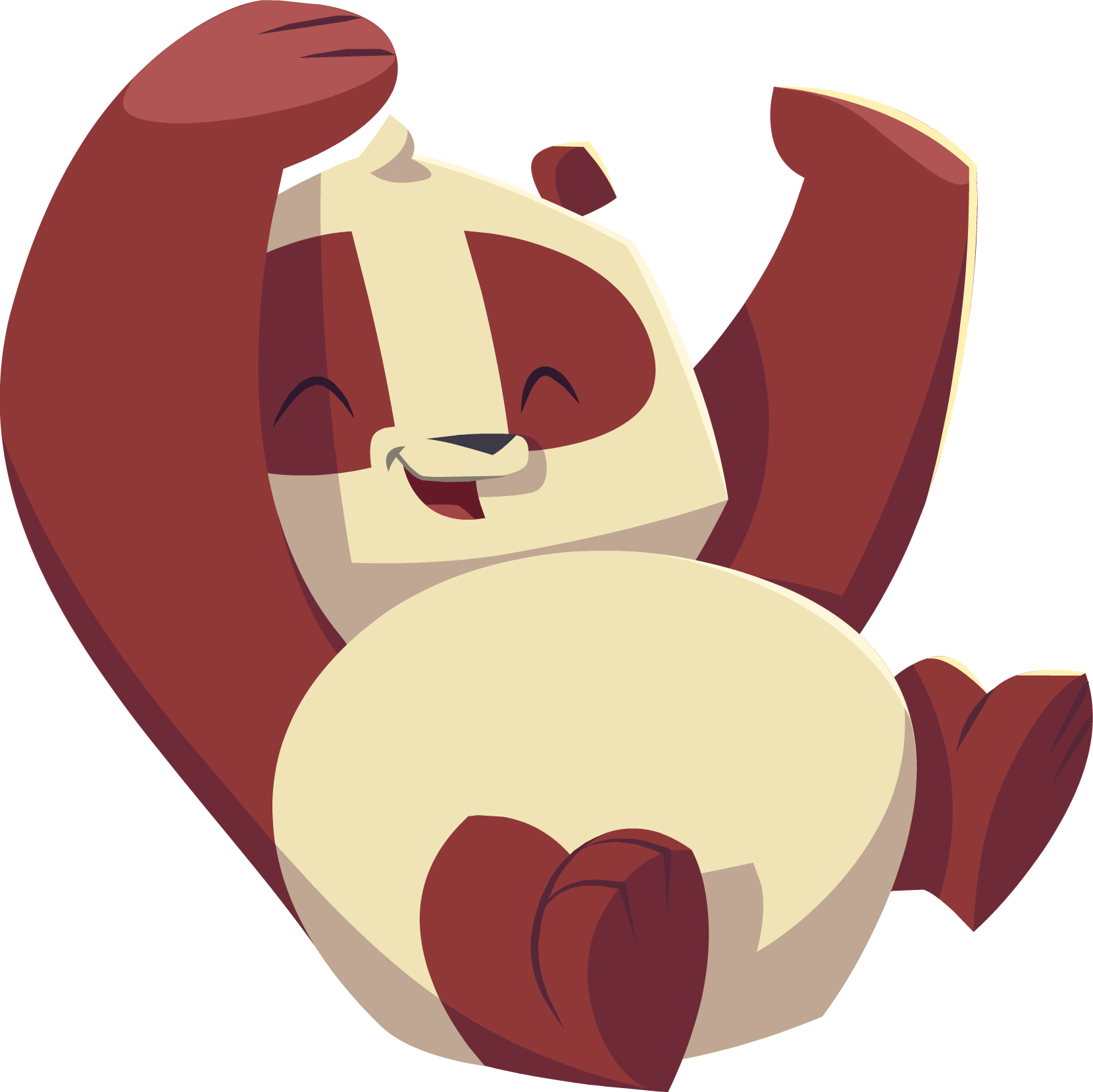 Panda Having Fun - Panda Png Animal Jam (1661x1660), Png Download