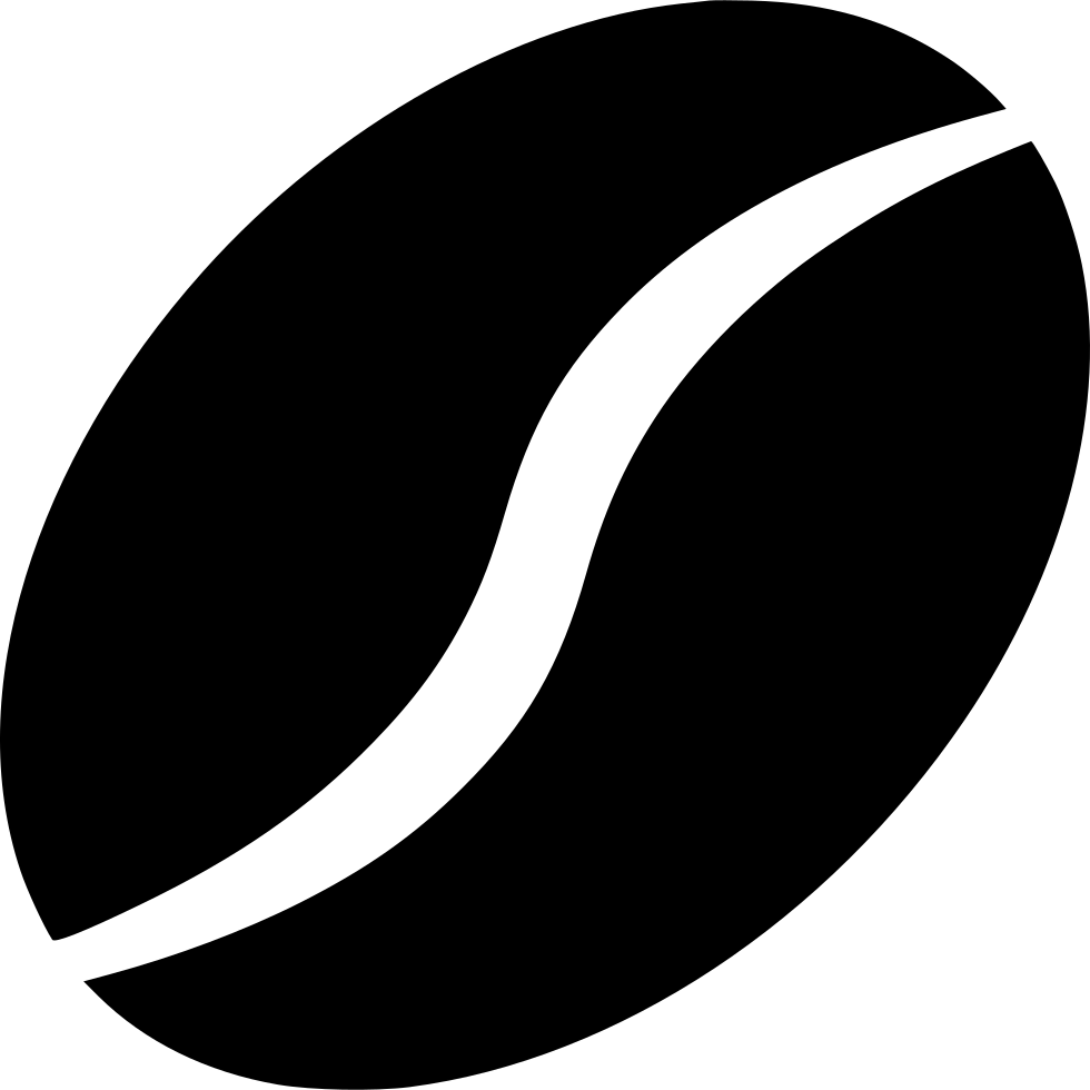 Png File Svg - Coffee Bean White Png (980x980), Png Download
