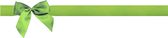Green Ribbon Divider - Christmas Green Ribbons Png (650x200), Png Download