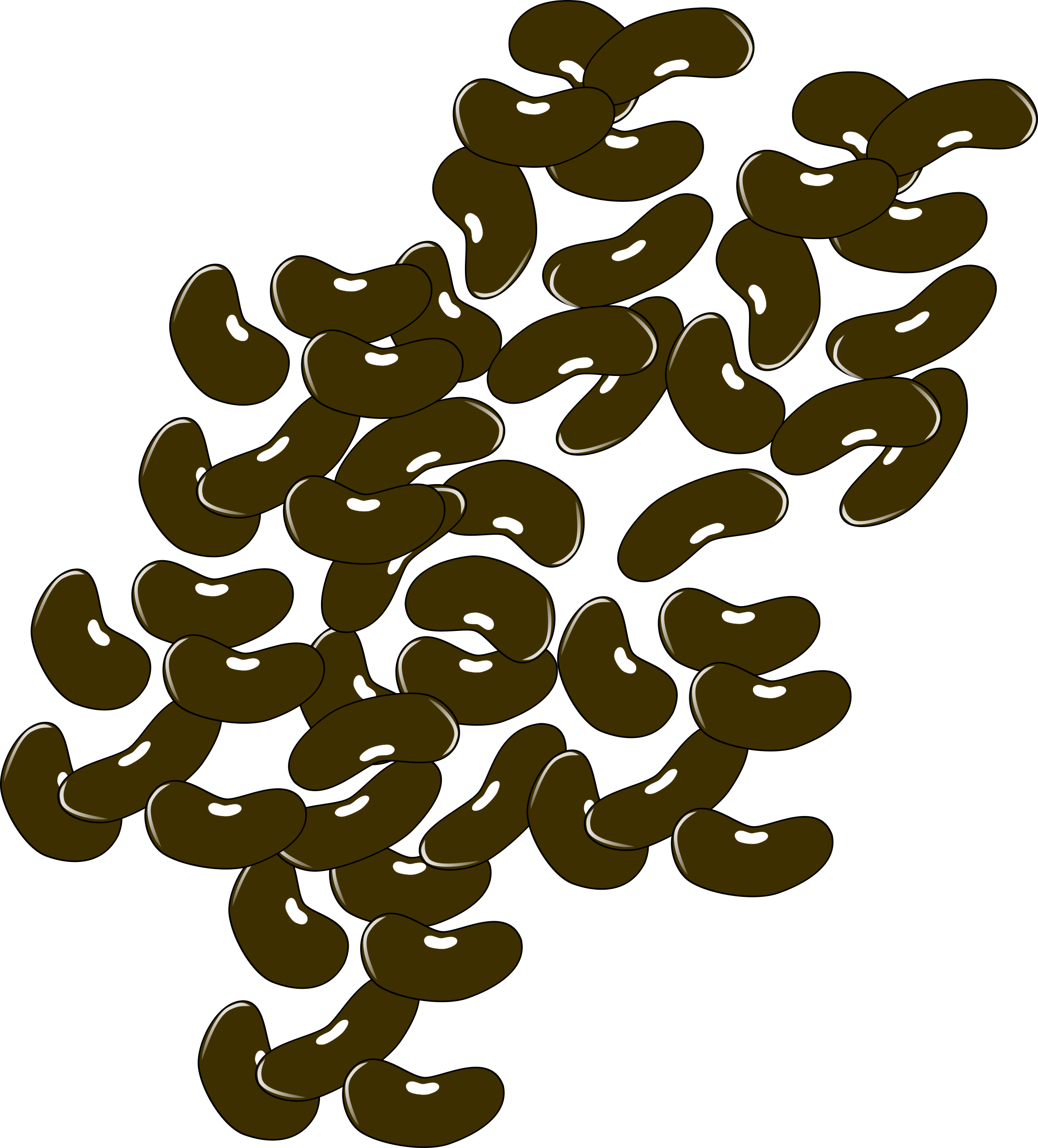 Bean Clipart Transparent - Beans Clipart Png (2170x2400), Png Download