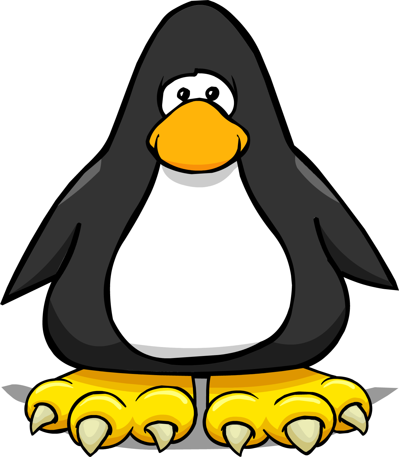 Rooster Feet Pc - Club Penguin Black Penguin (1380x1579), Png Download