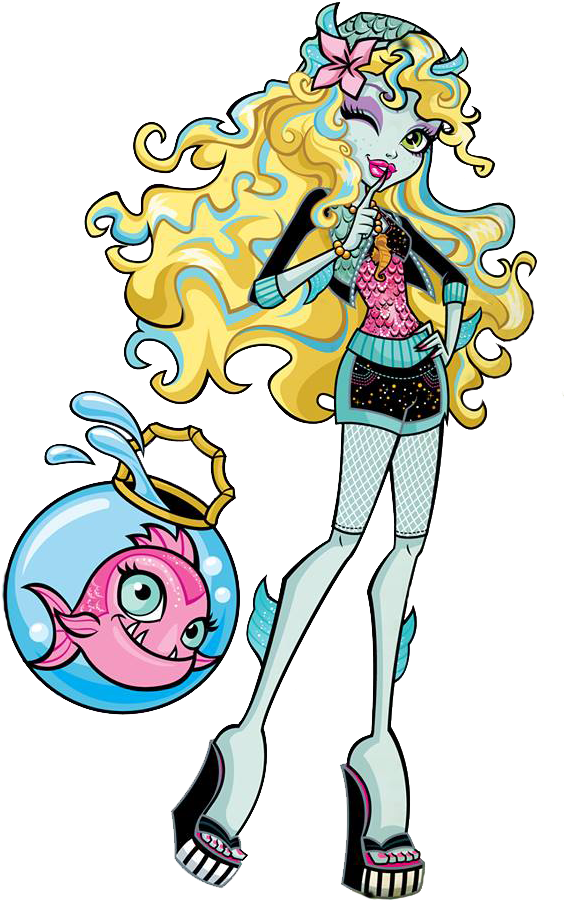 Lagoona Secret Creepers - Lagoona Blue Monster High Artwork (578x944), Png Download