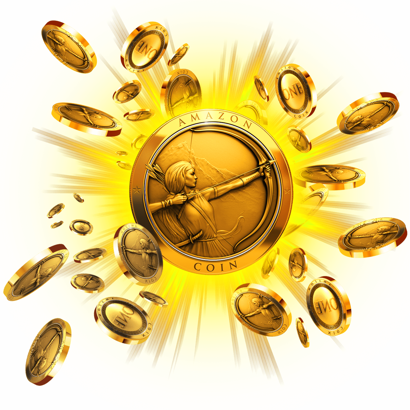 Buy Amazon Coins - Amazon Coin (1400x1400), Png Download