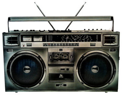 Vintage Radio Icons Via - Old Boom Box Png (400x313), Png Download
