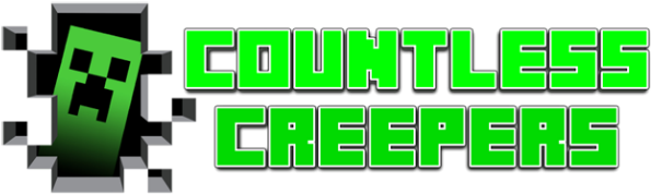 Countless Creepers Mod - 3d Minecraft Wall Stickers (650x228), Png Download