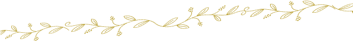 Gold Leaves Footer - Calligraphy (720x216), Png Download