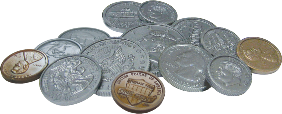 Tcr20639 Play Money - Play Money Coins (900x900), Png Download
