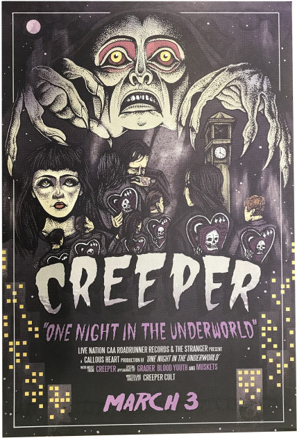 Creeper One Night In The Underworld Poster - Poster (800x800), Png Download