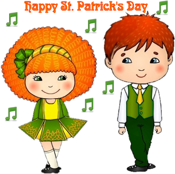 Com/images/2014 Irish Peace [/img] - Happy St Patricks Day Irish Dancer (350x350), Png Download