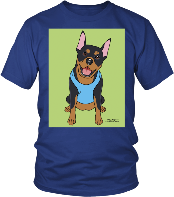 Doberman Dog T-shirt - All Men Are Created Equal But Only (800x800), Png Download