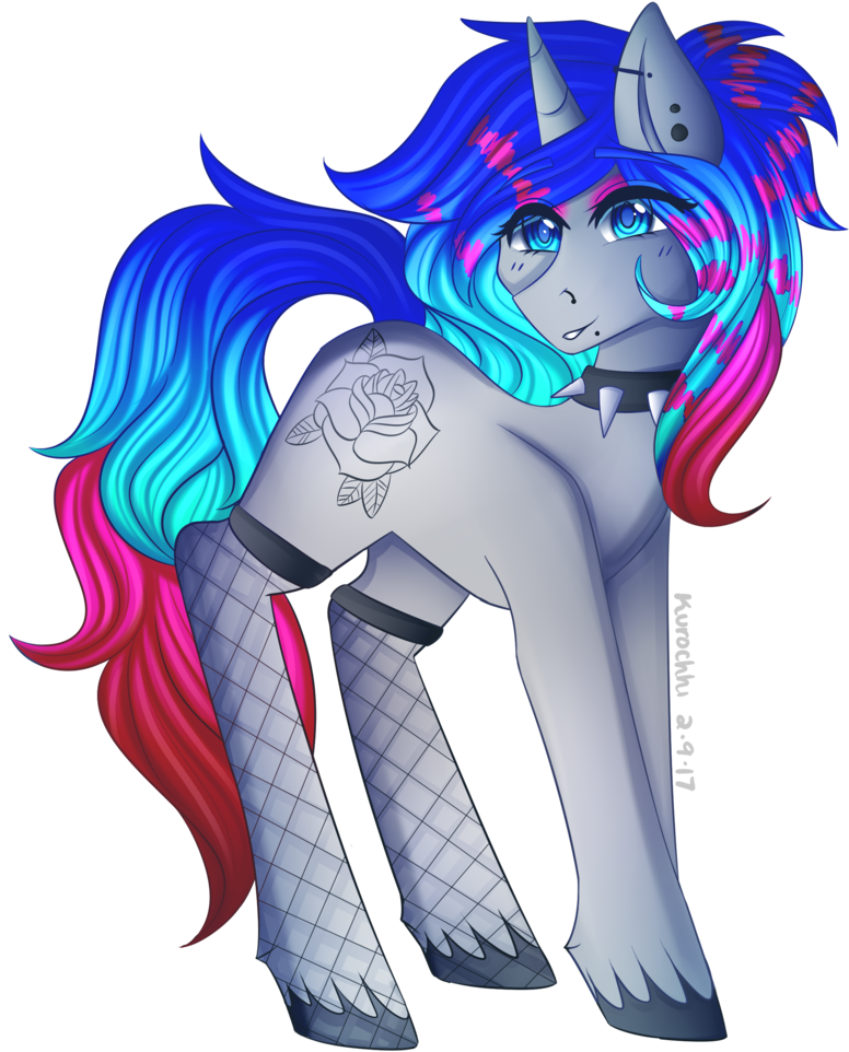 Kurochhi, Art Trade, Choker, Ear Piercing, Female, - Nose Piercing (925x1024), Png Download