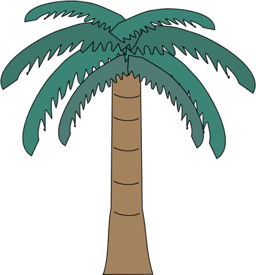 Ian Symbol Arecaceae2 - Symbol Palm (372x400), Png Download