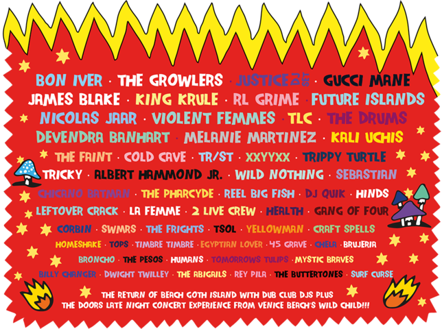 News 07/16/2016 Gucci Mane Large - Beach Goth 6 Lineup (644x480), Png Download