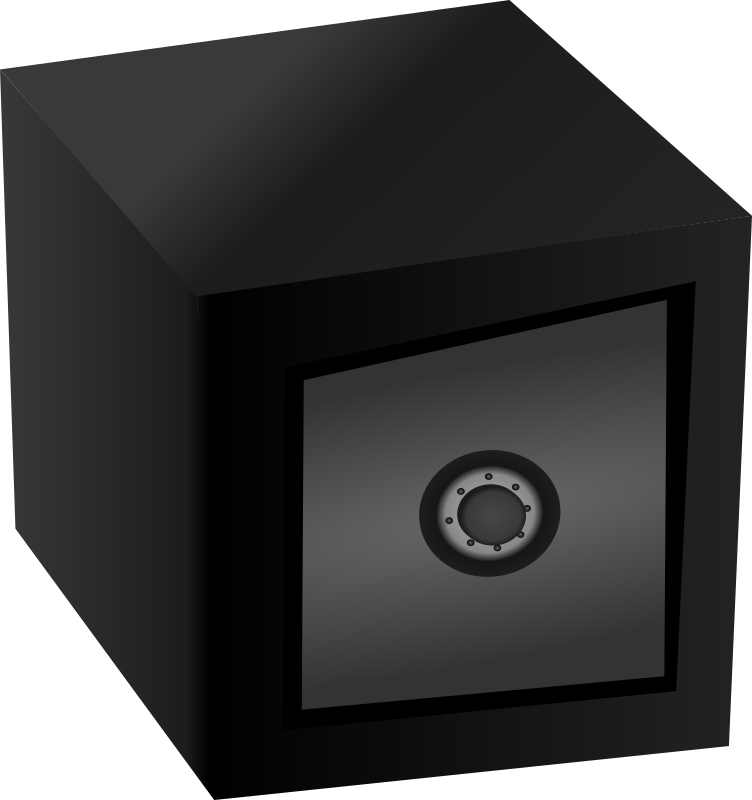 Black Box Safe Clipart Cliparts - Brankas Png (752x800), Png Download