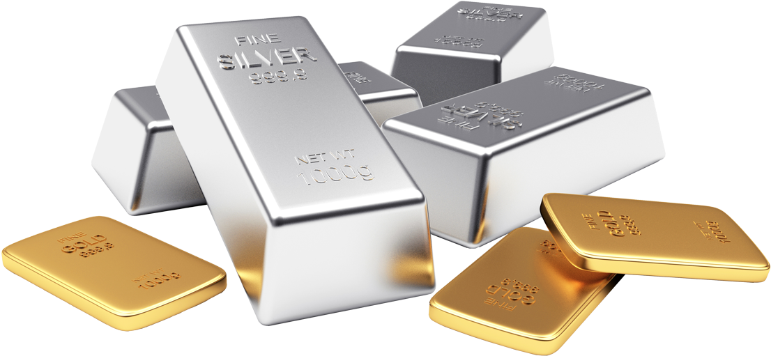 Silver & Gold - Gold And Silver Png (1139x532), Png Download